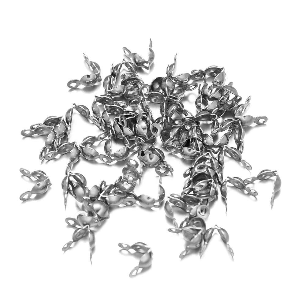 Jewelry Making Knots - 100 buah 304 ujung manik baja