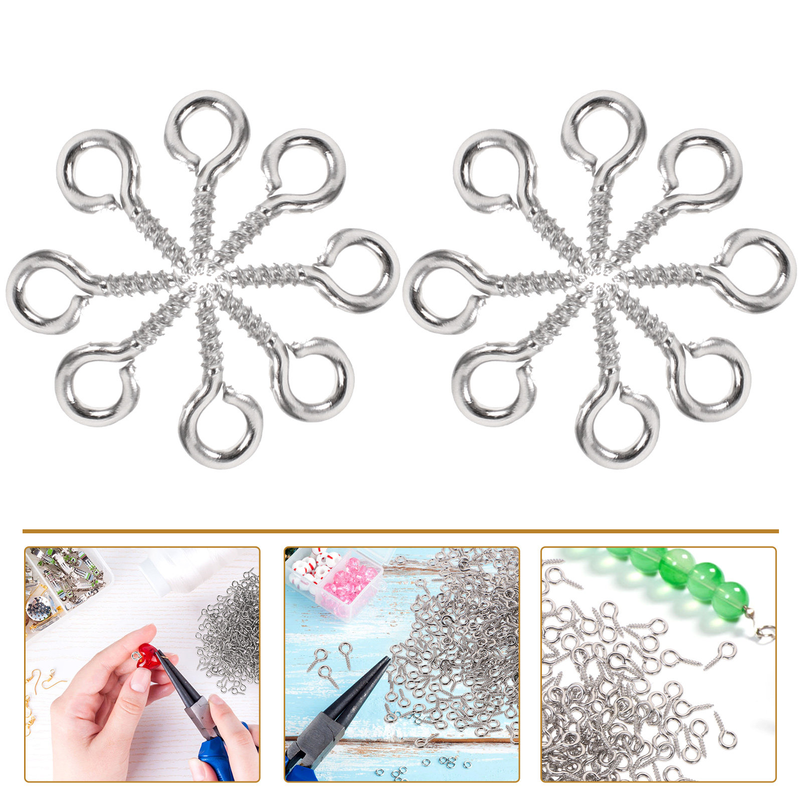 Jewelry Making Eye Pins - 500Pcs Pin Mata Sekrup Mini Aksesoris