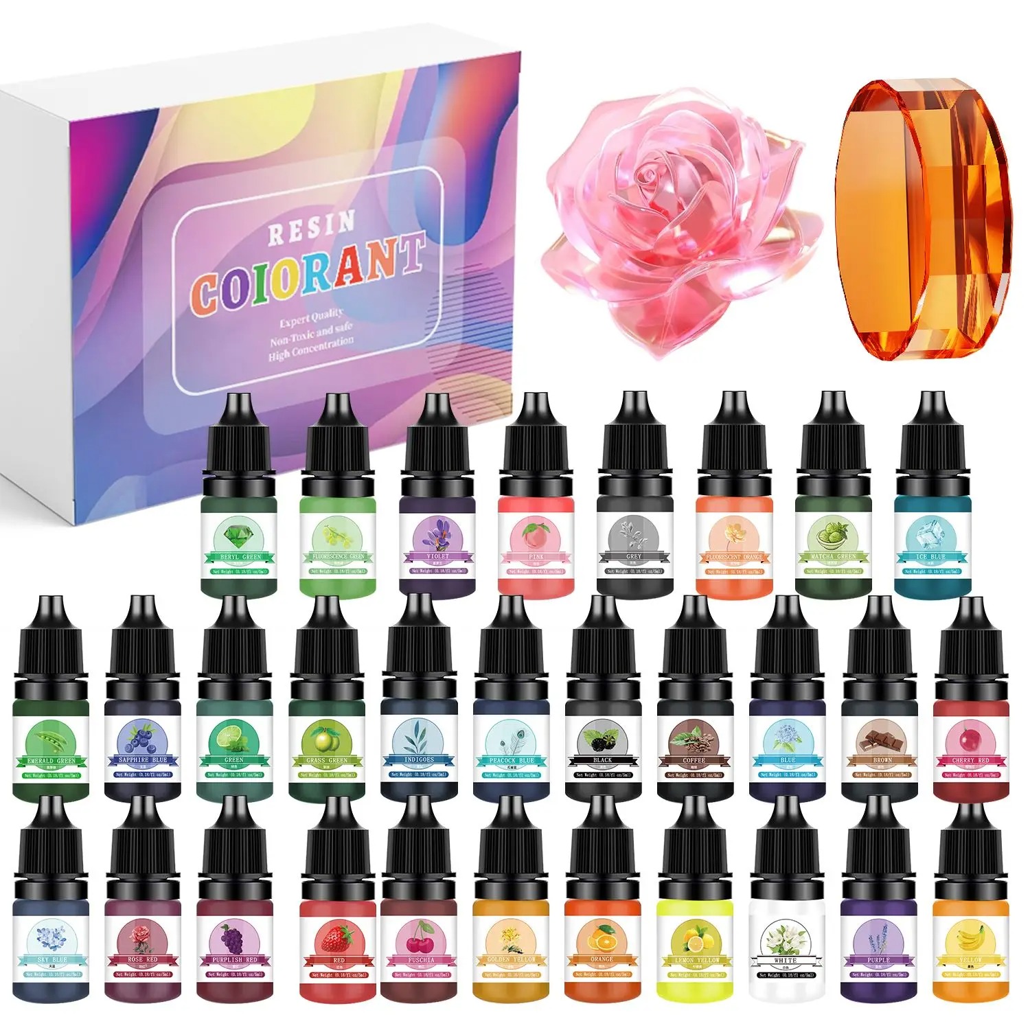 Jewelry Making Tutorial - 30 Warna 5ml Kit Pigmen Resin