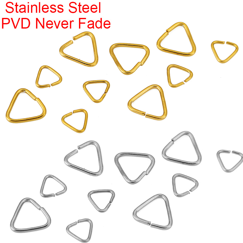 Jewelry Making Closed Jump Rings - 50pcs 5mm 8mm Cincin Segitiga Baja