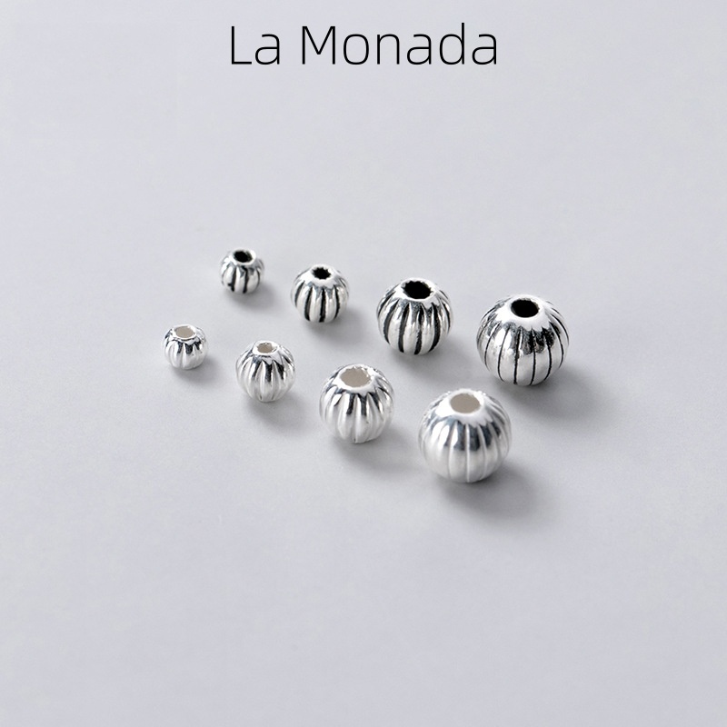 Jewelry Making In La - Manik Spacer Labu Perak Sterling 925,