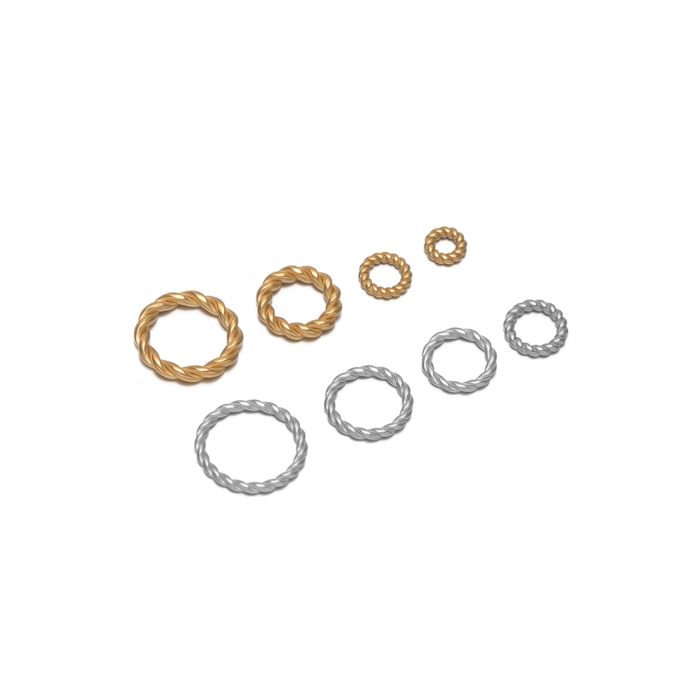 Jewelry Making Closed Jump Rings - 20-50pcs Konektor Lingkaran Tali Putar Baja