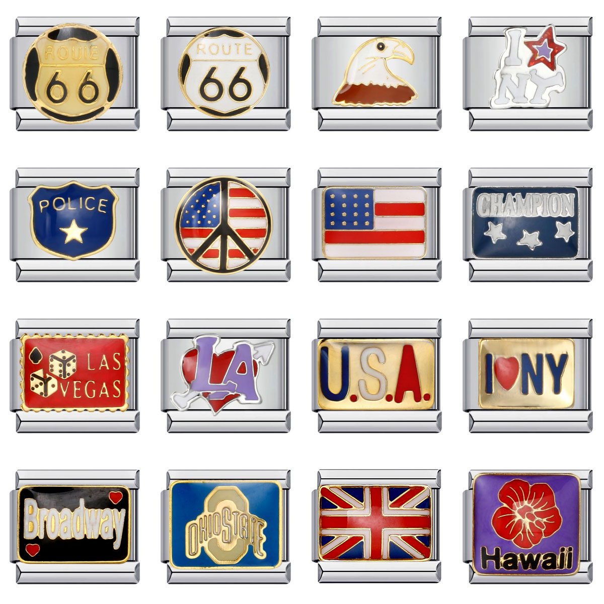 Jewelry Making In La - Mode baru USA America LA Charms