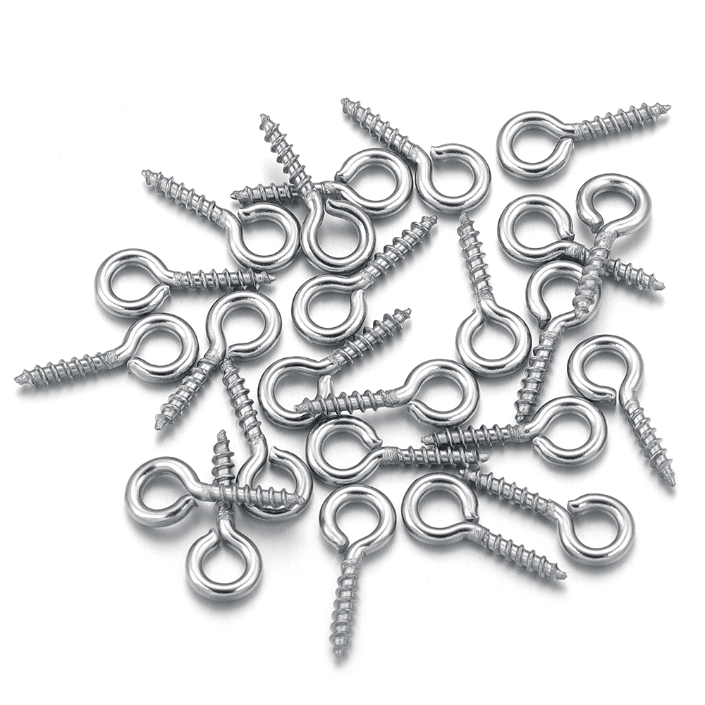Jewelry Making Eye Pins - 100 Buah/Lot Pin Mata Sekrup Mini