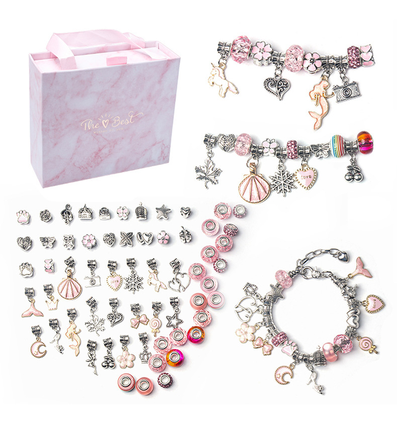 Jewelry Making Kits For Girls - Kit perlengkapan pembuatan perhiasan manik-manik huruf