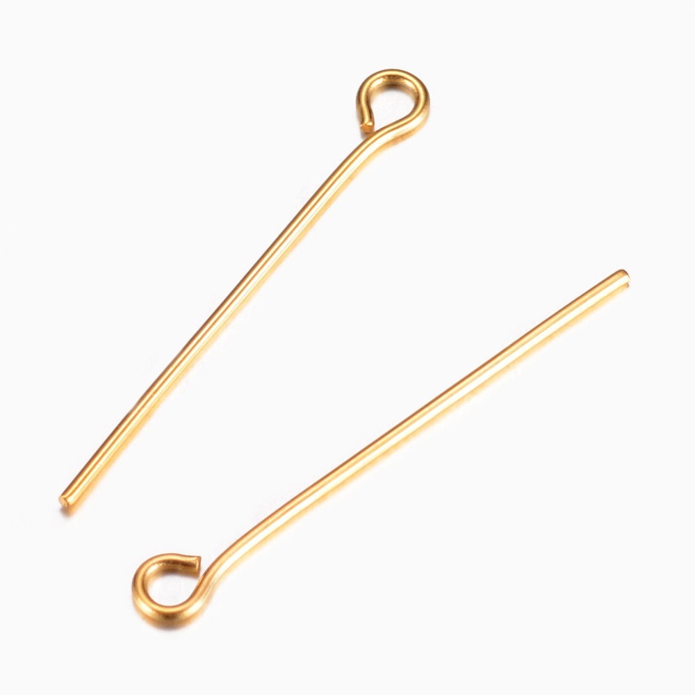 Jewelry Making Eye Pins - 20 Buah Pin Mata Baja Tahan