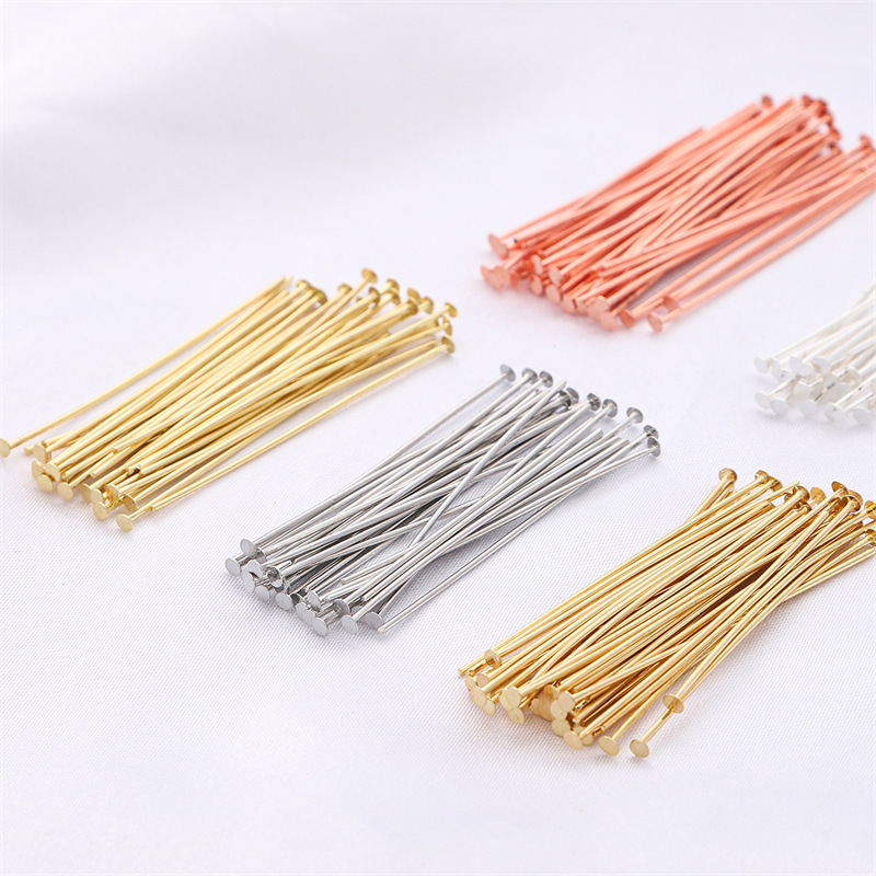 50pcs/pak Pin Kepala Datar Per - Jewelry Making Jig ulasan dan harga