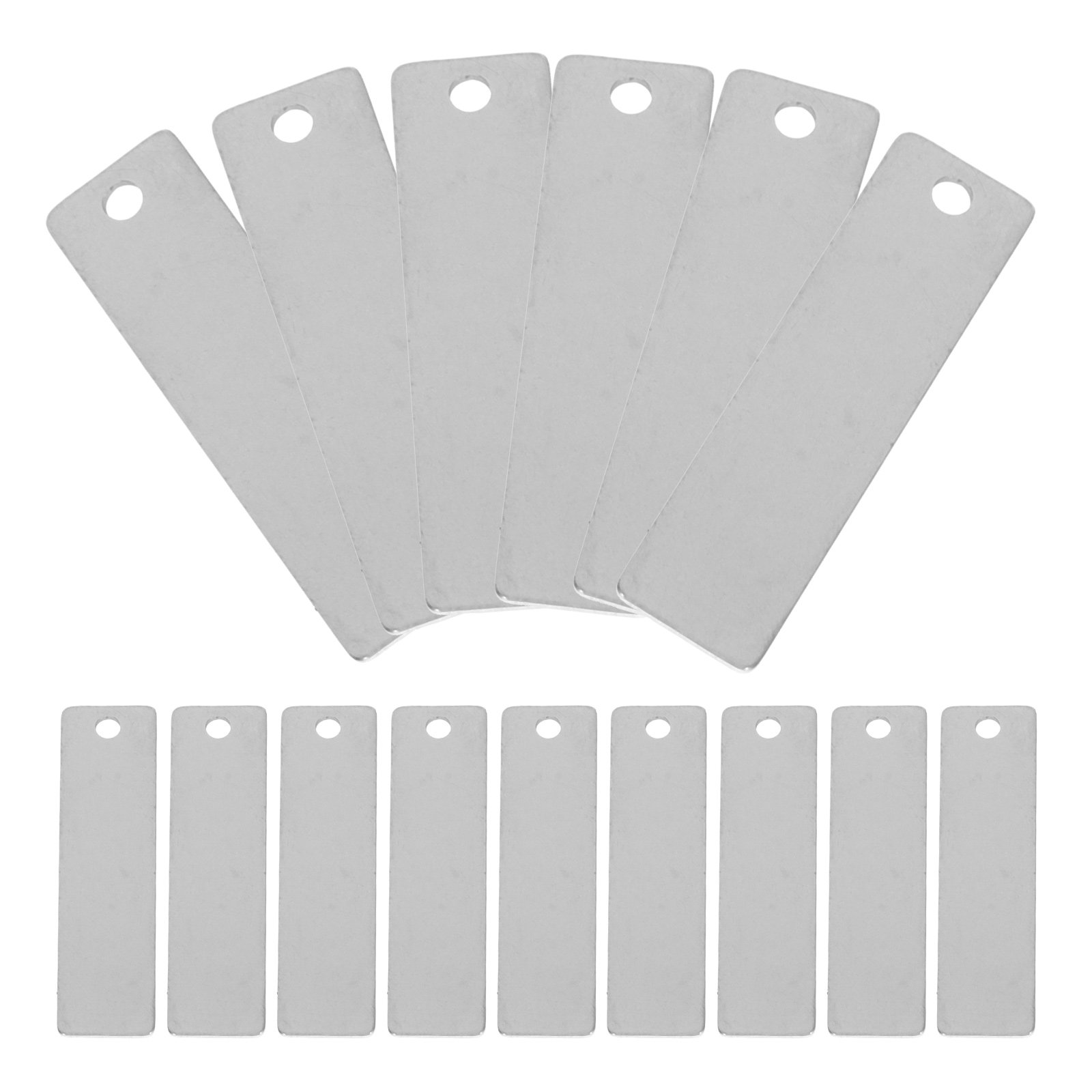 30 buah label kosong dari baja - Jewelry Making Metals ulasan dan harga