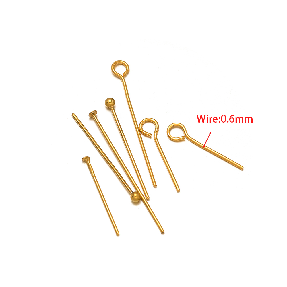 100/50 Buah Jarum Kepala Mata  - Jewelry Making Eye Pins ulasan dan harga