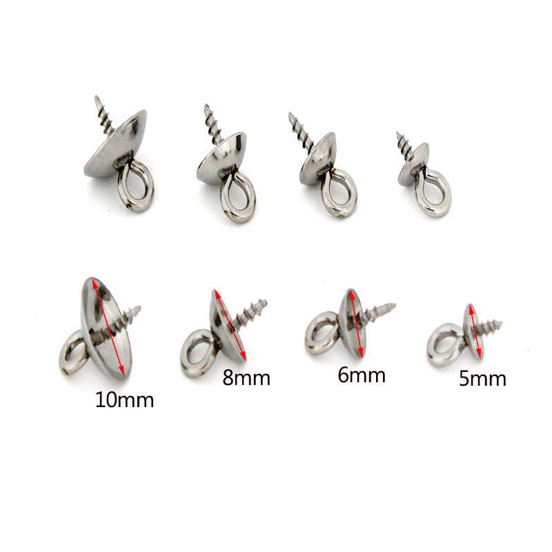 20Pcs Pengait Baja Anti Karat, - Jewelry Making Eye Pins ulasan dan harga