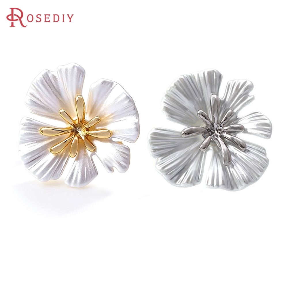 Anting Tusuk Bunga Kuningan Wa - Jewelry Making Metals ulasan dan harga