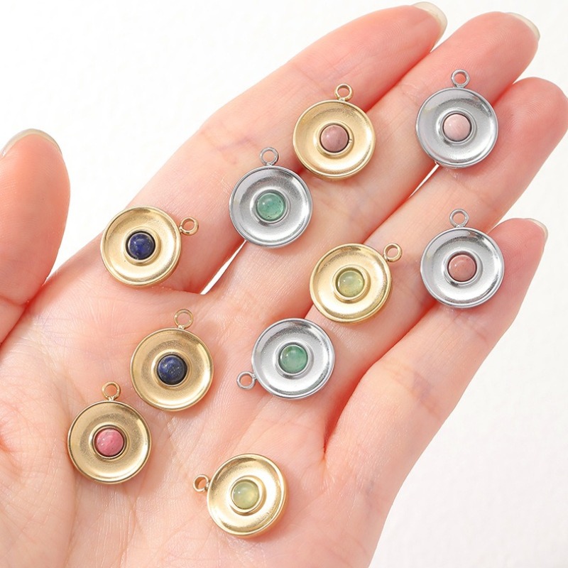 6 buah liontin cabochon batu m - Jewelry Making Michaels ulasan dan harga