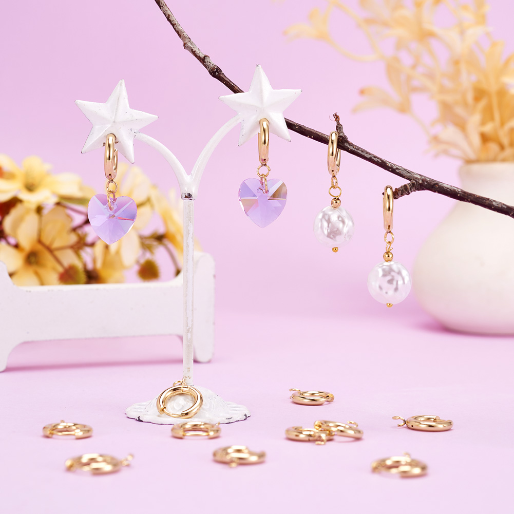10 Buah Kait Anting Huggie Baj - Jewelry Making Knots ulasan dan harga