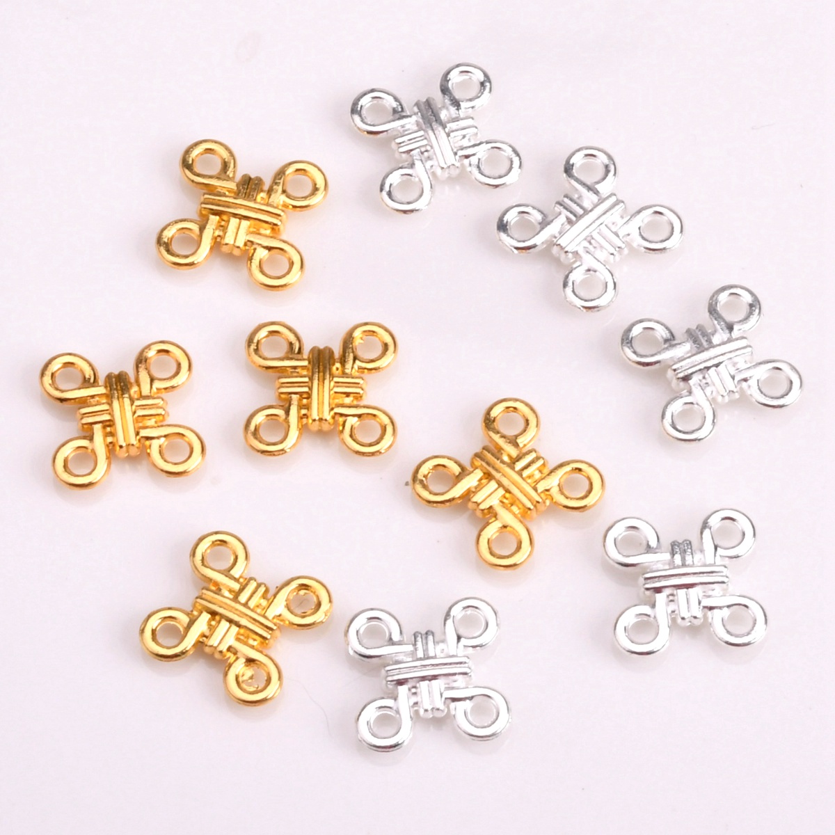 20 Buah Konektor Liontin Logam - Jewelry Making Knots ulasan dan harga