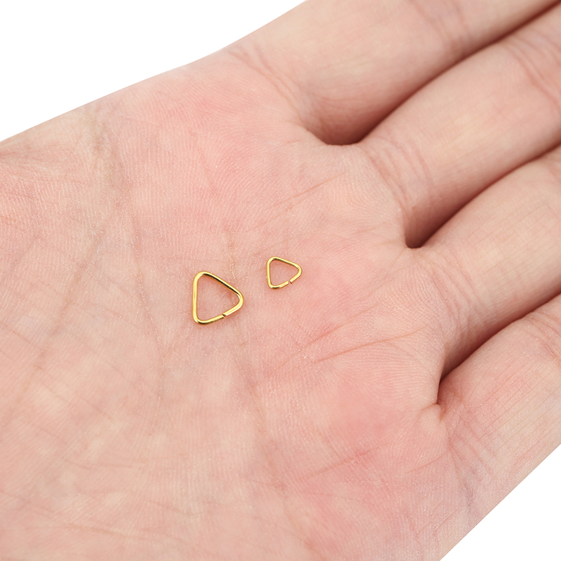 50pcs 5mm 8mm Cincin Segitiga  - Jewelry Making Closed Jump Rings ulasan dan harga