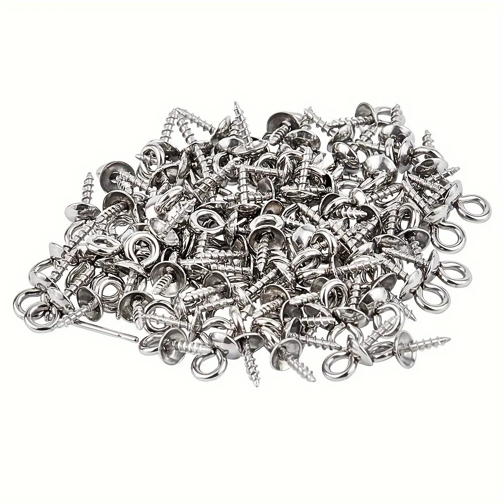 100 pcs Pin Mata Sekrup Baja A - Jewelry Making Eye Pins ulasan dan harga