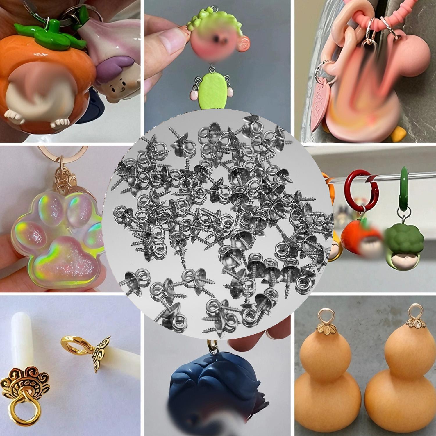 50pcs 4/5/6mm Pin Sekrup Baja  - Jewelry Making Eye Pins ulasan dan harga