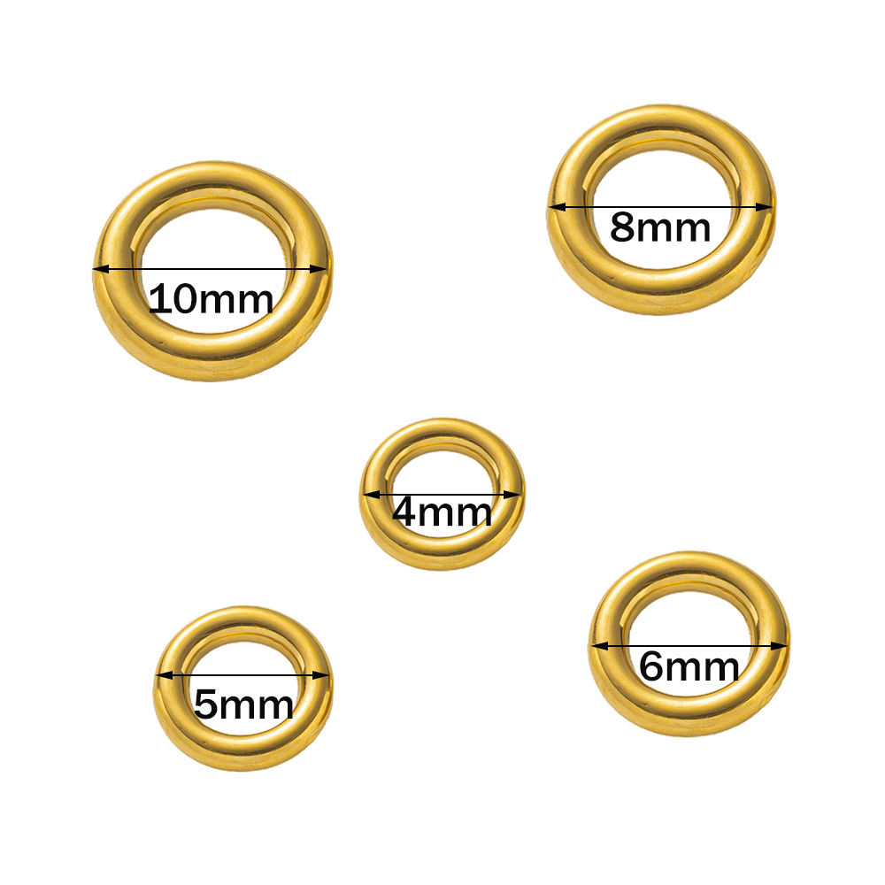 10 pcs Cincin O Stainless Stee - Jewelry Making Closed Jump Rings ulasan dan harga
