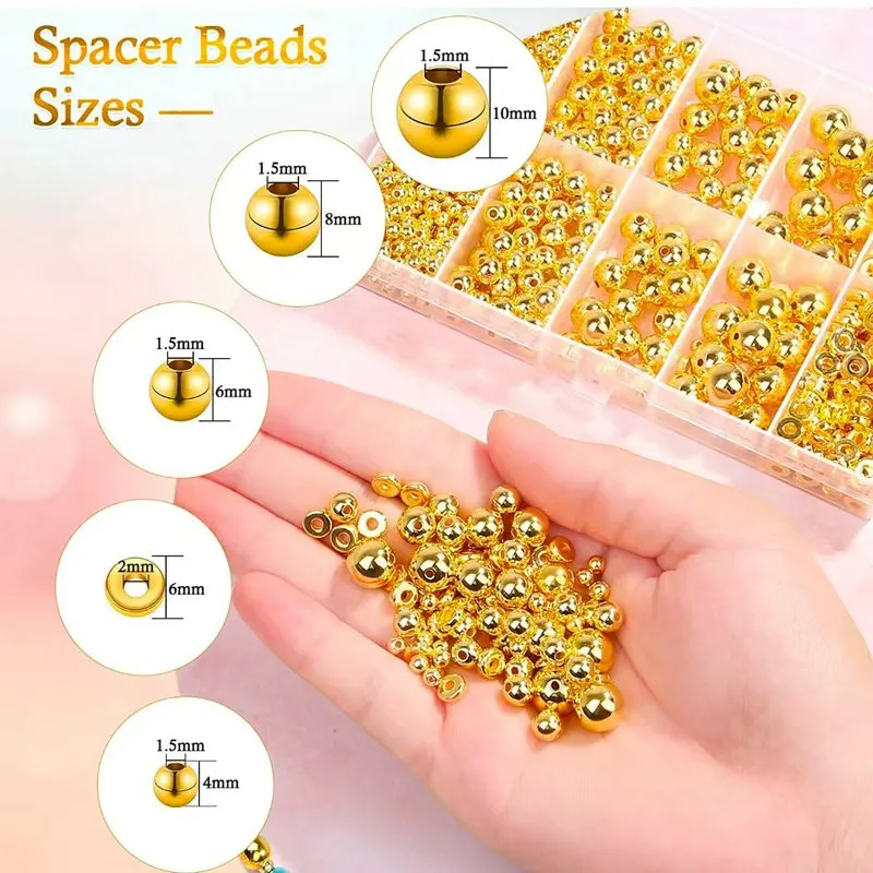 1000 Buah Kit Manik Spacer Ema - Jewelry Making Tutorial ulasan dan harga