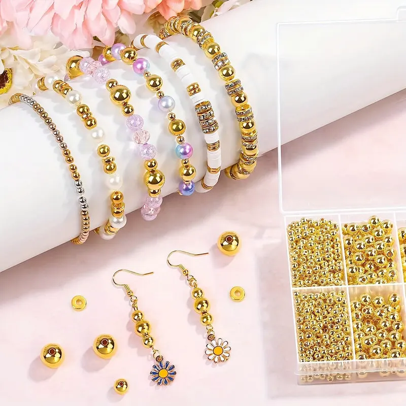 1000 Buah Kit Manik Spacer Ema - Jewelry Making Tutorial ulasan dan harga
