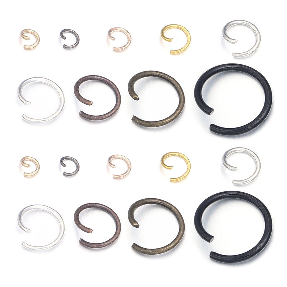200pcs/lot Cincin Logam Terbuk - Jewelry Making Closed Jump Rings ulasan dan harga