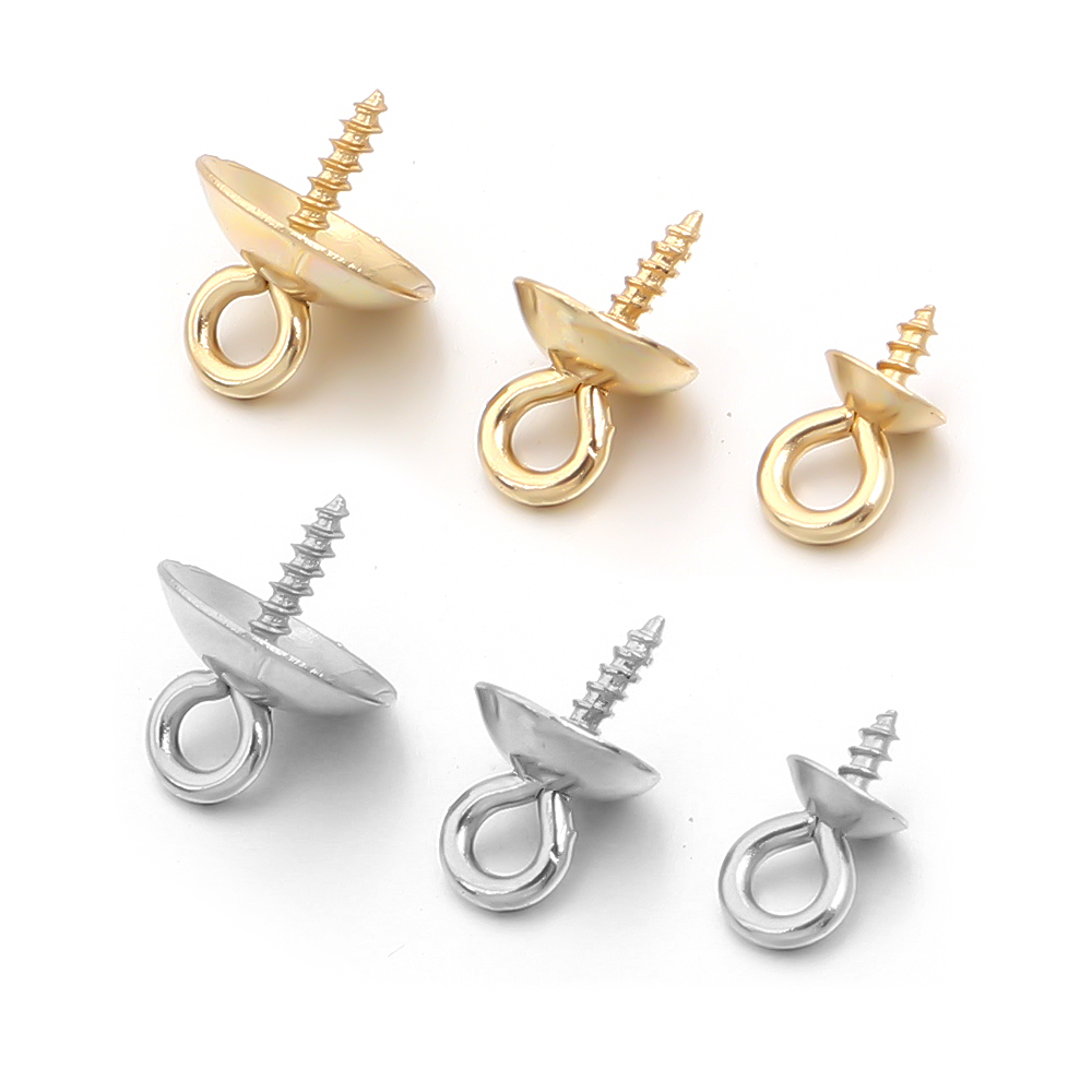 20pcs Pin Sekrup Baja Tahan Ka - Jewelry Making Eye Pins ulasan dan harga