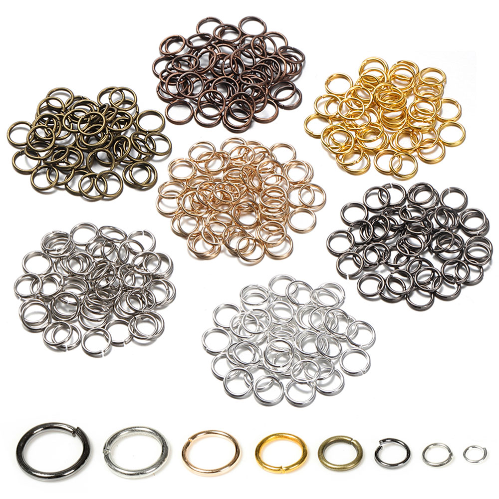 200pcs 3/4/5/6/7/8/10/12mm Cin - Jewelry Making Closed Jump Rings ulasan dan harga