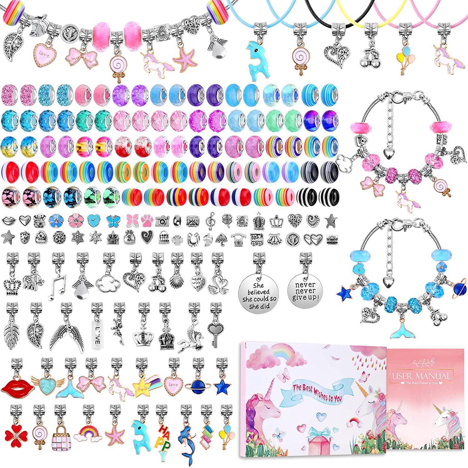 Kit pembuat gelang bandul, per - Jewelry Making Kits For Girls ulasan dan harga