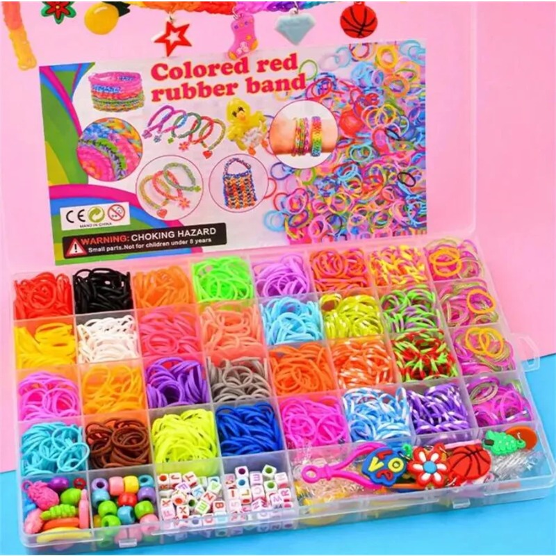 4300+ pcs 32 Warna Karet Gelan - Jewelry Making Tutorial ulasan dan harga