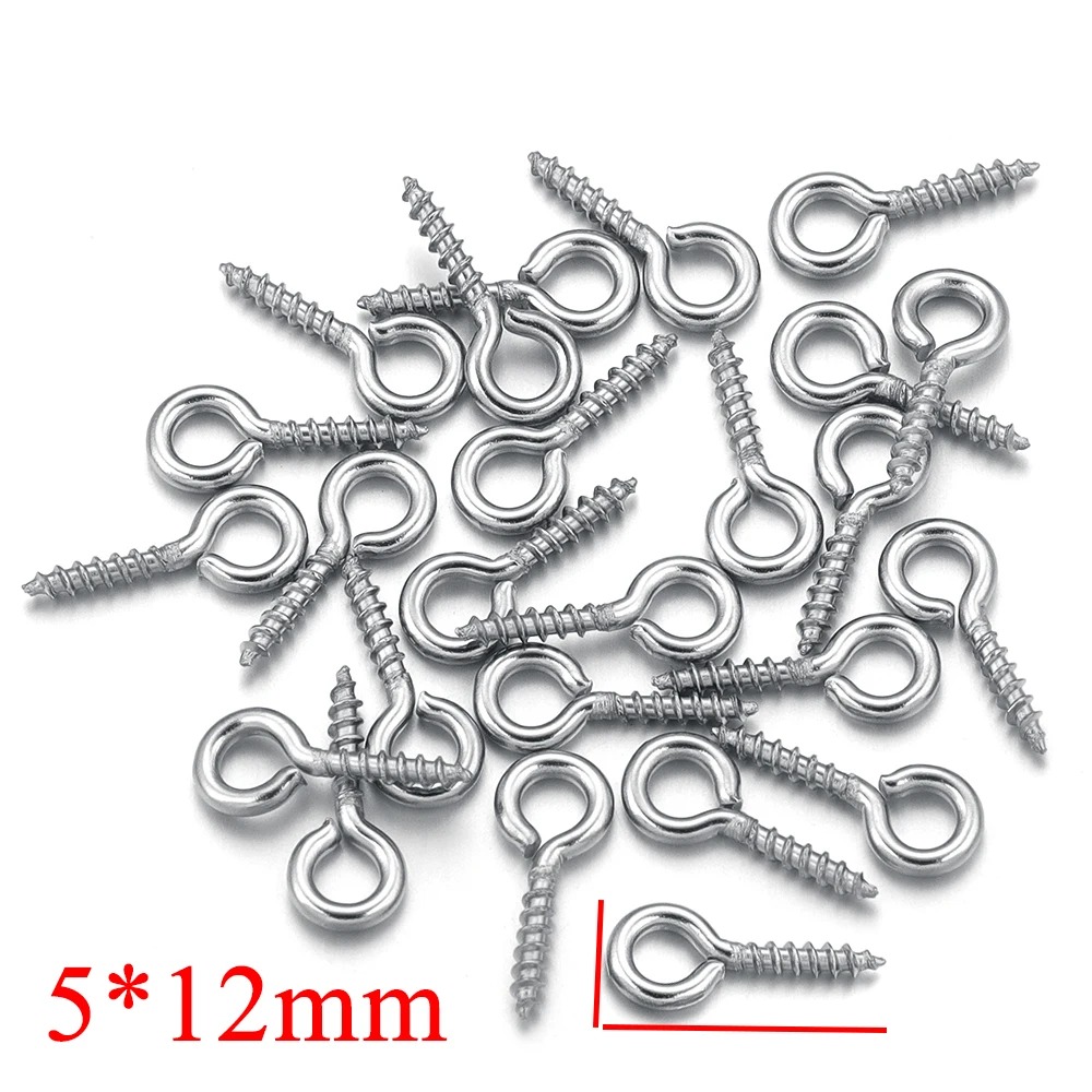 100 Buah/Lot Pin Mata Sekrup M - Jewelry Making Eye Pins ulasan dan harga