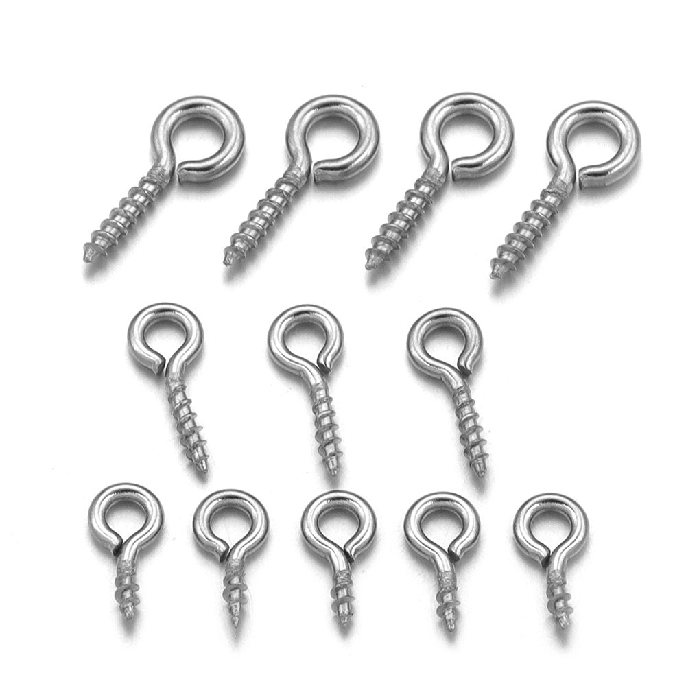 100 Buah/Lot Pin Mata Sekrup M - Jewelry Making Eye Pins ulasan dan harga