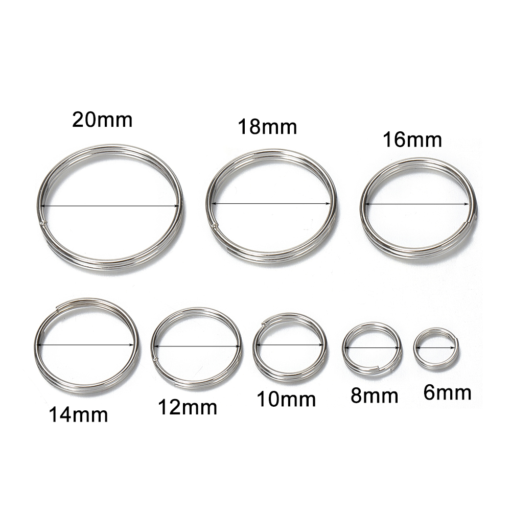 50 Buah 6/8/10/12/14/16/18/20M - Jewelry Making Closed Jump Rings ulasan dan harga