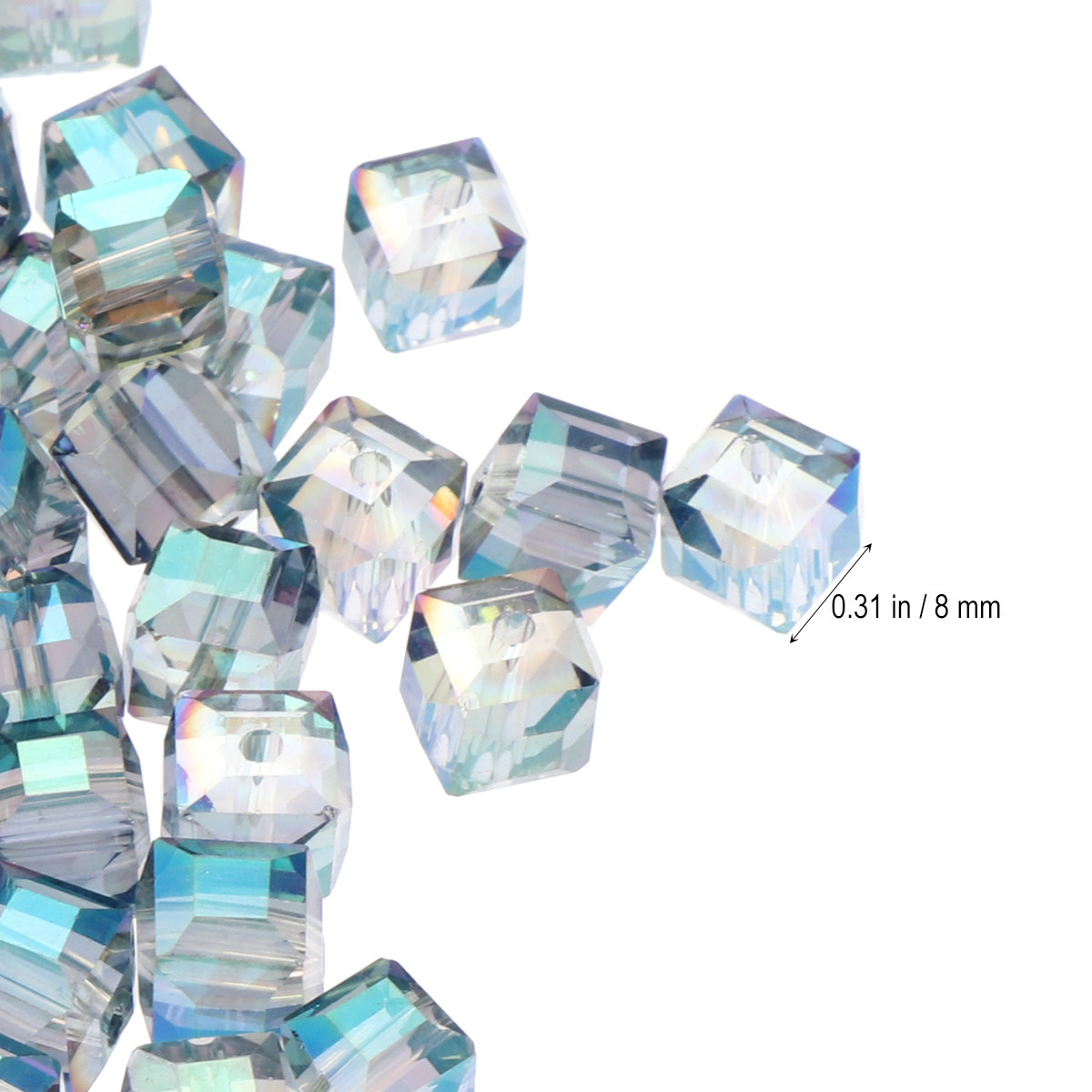 50 Buah Manik-manik Kristal Ha - Jewelry Making The Well ulasan dan harga