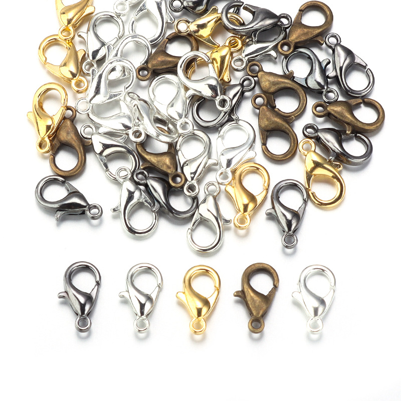 100pcs 9 12 14mm Pengait Lobst - Jewelry Making School ulasan dan harga