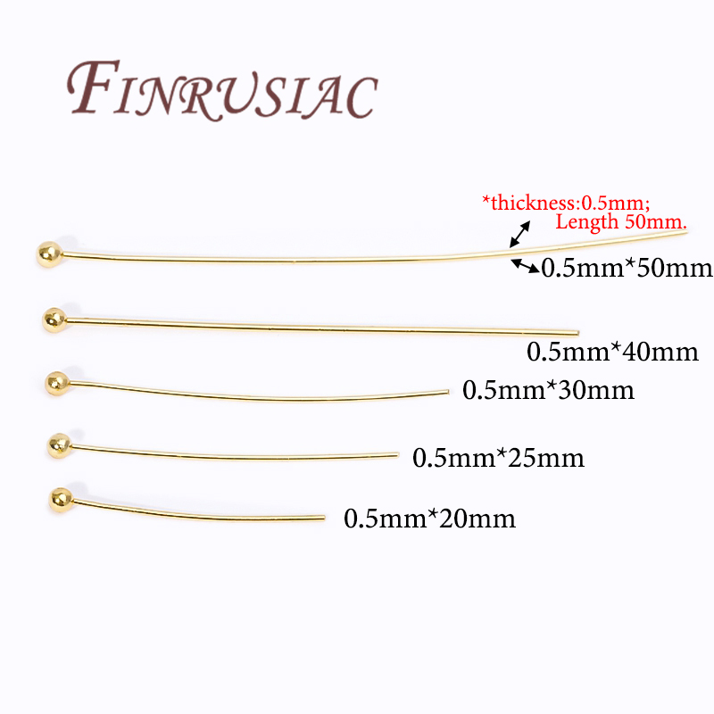 50 Buah Pin Berlapis Emas 20-5 - Jewelry Making Eye Pins ulasan dan harga