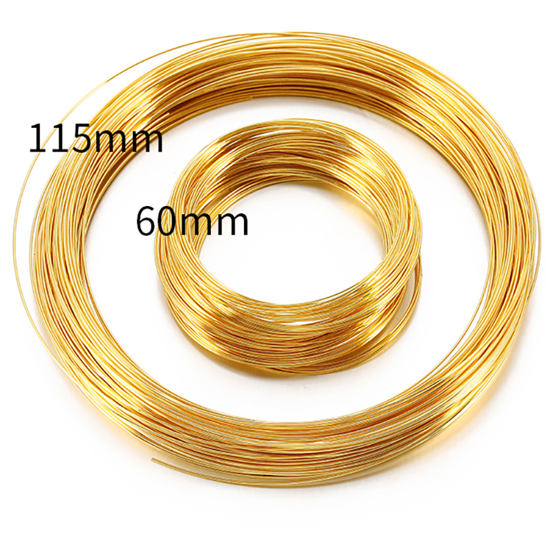 100 Loop Warna Emas Baja Kabel - Jewelry Making Knots ulasan dan harga